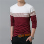 Men's Slim Fit Long Sleeve O-Neck T Shirt