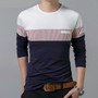 Men's Slim Fit Long Sleeve O-Neck T Shirt