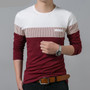 Men's Slim Fit Long Sleeve O-Neck T Shirt