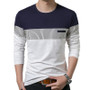 Men's Slim Fit Long Sleeve O-Neck T Shirt