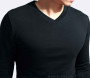 Men's Slim Fit Long Sleeve V-Neck T-Shirt