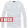 Men's Slim Fit Long Sleeve V-Neck T-Shirt