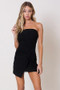 Strapless Wrap Mini Dress