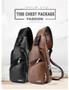 Men's Crossbody Bags USB Chest Bag Designer Messenger bag