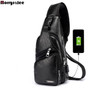 Men's Crossbody Bags USB Chest Bag Designer Messenger bag