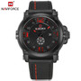 Naviforce Militray Sport Quartz Men Watch Leather Waterproof Male Wristwatches