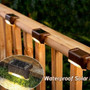 Outdoor Solar Lights Step Lights Waterproof Led Stair Fence Lamp Garden Yard