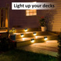 Outdoor Solar Lights Step Lights Waterproof Led Stair Fence Lamp Garden Yard