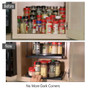 Kitchen Cabinet Organizer 360 Rotatable Drawable Storage Holder Tray Pantry