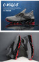 SENTA New Blade Running Shoes for Men Antiskid Damping Cool Outsole Walking Trekking Leisure Summer Running Zapatills Sneakers