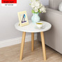 U-BEST Wooden Round Magazine Shelf  Small Tea Table Office Coffee End Table  Bedroom Living Room Furniture