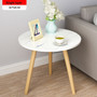 U-BEST Wooden Round Magazine Shelf  Small Tea Table Office Coffee End Table  Bedroom Living Room Furniture