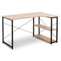 1PC Computer Desk Office Desk Workstation L-Shaped Study Writing Desk Computer PC Laptop Table Workstation Dining Gaming Table