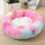 Round Plush Cat Bed House Soft Long Plush Best Pet Dog Bed For Dogs Products Nest Winter Warm Sleeping Cat Pet Bed Mat Cat House