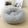 Round Plush Cat Bed House Soft Long Plush Best Pet Dog Bed For Dogs Products Nest Winter Warm Sleeping Cat Pet Bed Mat Cat House