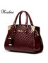 2020 Women Genuine Patent Leather Handbags luxury Shoulder Handbag  Ladies Tote bag