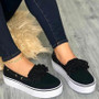 PUIMENTIUA Spring slip On Women Flats Shoes Platform Sneakers Leather Suede Lady Loafers Casual Shoes Women Vulcanize Shoes