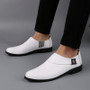 2020 new fashion men's shoes casual genuine leather cow loafers male classics black white slip on shoe man driving shoes for men