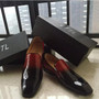 Top quality men Concise casual shoes Own Brand Red Bottoms Dandelion Flats Black Patent Leather shoes