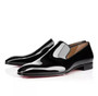 Top quality men Concise casual shoes Own Brand Red Bottoms Dandelion Flats Black Patent Leather shoes