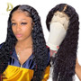 curly human hair wig short bob lace front human hair wigs for Black Women!