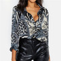 Chiffon Button Down Blouses Sexy Leopard Print!  Sizes: S M L XL XXL 3XL