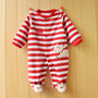 Red Reindeer Rompers with Footies