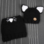 Kitty Winter Children Handmade Knitted Hat & Scarf
