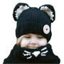 Kitty Winter Children Handmade Knitted Hat & Scarf