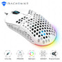 Machenike Gaming Mouse RGB PMW3389 Computer Mouse Gamer Gaming 16000DPI Programmable Adjustable PC Hollow Design 60g LED Light