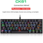 GAMING KEYBOARD - MOTOSPEED - Mini Gaming Mechanical Keyboard USB Bluetooth Wireless Gamer Red Blue Switch RGB Backlight For Computer Russian PC Motospeed