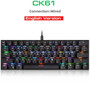 GAMING KEYBOARD - MOTOSPEED - Mini Gaming Mechanical Keyboard USB Bluetooth Wireless Gamer Red Blue Switch RGB Backlight For Computer Russian PC Motospeed