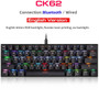 GAMING KEYBOARD - MOTOSPEED - Mini Gaming Mechanical Keyboard USB Bluetooth Wireless Gamer Red Blue Switch RGB Backlight For Computer Russian PC Motospeed