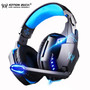 Gaming Headset and Gaming Mouse 4000 DPI Adjustable Stereo Gamer Earphone Headphones + Gamer Mice LED Light Optical USB Wired