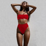 Women's Sexy Bikinis Solid Color Two-Piece