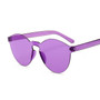 Fashion New Round Sunglasses Women Vintage Metal Frame Pink Yellow Lens Colorful Shade Sun Glasses Female UV400