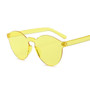 Fashion New Round Sunglasses Women Vintage Metal Frame Pink Yellow Lens Colorful Shade Sun Glasses Female UV400