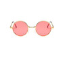 GUVIVI Fashion New 2018 Round Sunglasses Women Vintage Metal Frame Pink Yellow Lens Colorful Shade Sun Glasses UV400