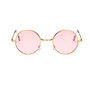 GUVIVI Fashion New 2018 Round Sunglasses Women Vintage Metal Frame Pink Yellow Lens Colorful Shade Sun Glasses UV400