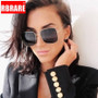 RBRARE Classic Square Sunglasses Women Brand Designer Retro Metal Big Frame Sun Glasses For Men Vintage Gradient Oculos Feminino