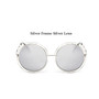 ZUCZUG 2017 Vintage Round Sunglasses Women Luxury Brand Big Size Oversized lens Mirror Sunglasses Lady Cool Retro Eyewear Female