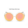 ZUCZUG 2017 Vintage Round Sunglasses Women Luxury Brand Big Size Oversized lens Mirror Sunglasses Lady Cool Retro Eyewear Female