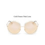 ZUCZUG 2017 Vintage Round Sunglasses Women Luxury Brand Big Size Oversized lens Mirror Sunglasses Lady Cool Retro Eyewear Female