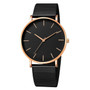 Mesh Band Stainless Steel Analog Quartz Wristwatch