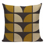 60s Geometric Pattern Throw Pillow Cover