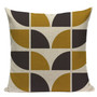 60s Geometric Pattern Throw Pillow Cover