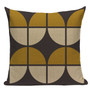 60s Geometric Pattern Throw Pillow Cover