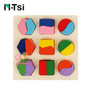 N-Tsi Wooden Geometric Shapes Sorting Math Montessori Puzzle Preschool Learning Educational Game Baby Toddler Toys for Children