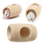 Wooden Bed House Cage Habitat Wine Cask Shape For Rat Hamster Squirrel Mouse Adorable