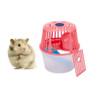 Mini Hamster Cage with bottle Breathable Hamster Living Habitat Plastic Hamster Nest Set  Durable  Hamster House Toy